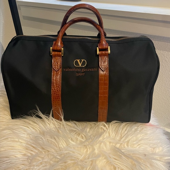 Valentino Garavani Handbags - Valentino Garavani Sport Travel Bags, Nylon & Leather Strap Authentic
